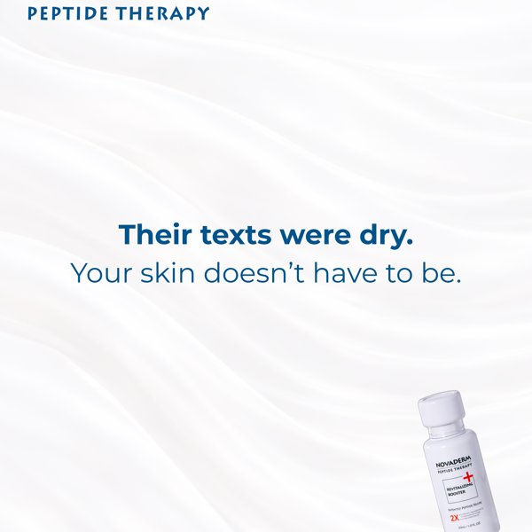 Novaderm — their texts were dry graphic
