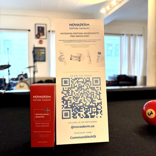 Novaderm — now sampling at Common Ditch Social